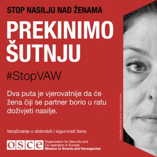 #StopVAW End the Silence Banner BiH