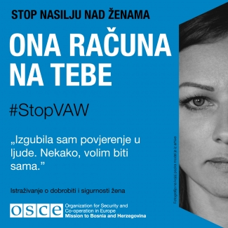 #StopVAW She is counting on you Banner BiH