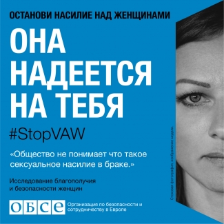 #StopVAW She Is Counting On You Banner for Moldavia in Russian