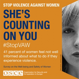 #StopVAW She Is Counting On You Banner