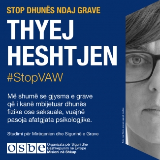 #StopVAW End The Silence NMK in Albanian