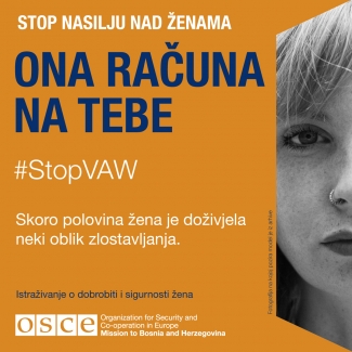 #StopVAW She is counting on you Banner BiH